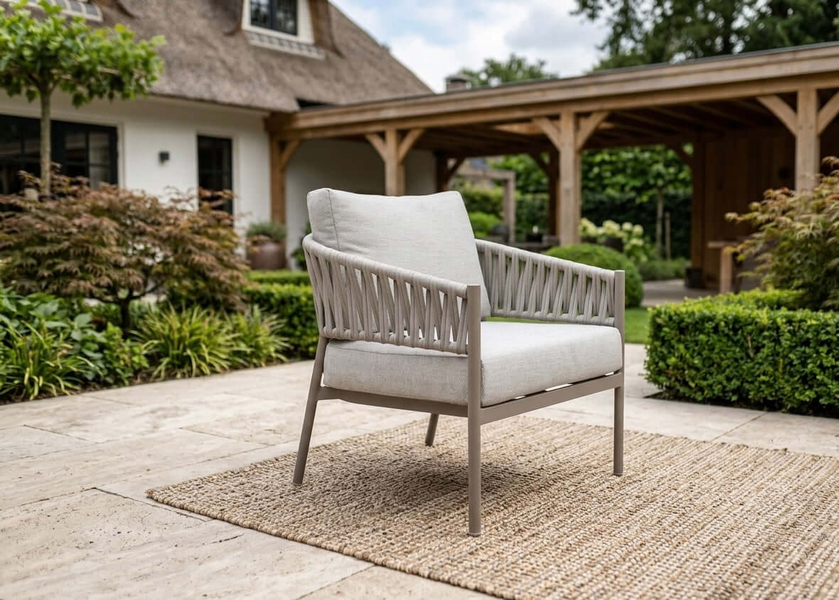 Belito Frank Aluminium Rope Loungeset Nr.1 - Taupe