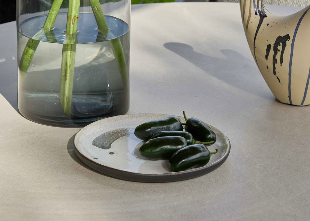 Apple Bee Melville dining tafel Ø140cm Sintered Stone - Black