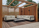 Apple Bee Santorini Hoek Loungeset 5-delig Nr.2 - Links Lang