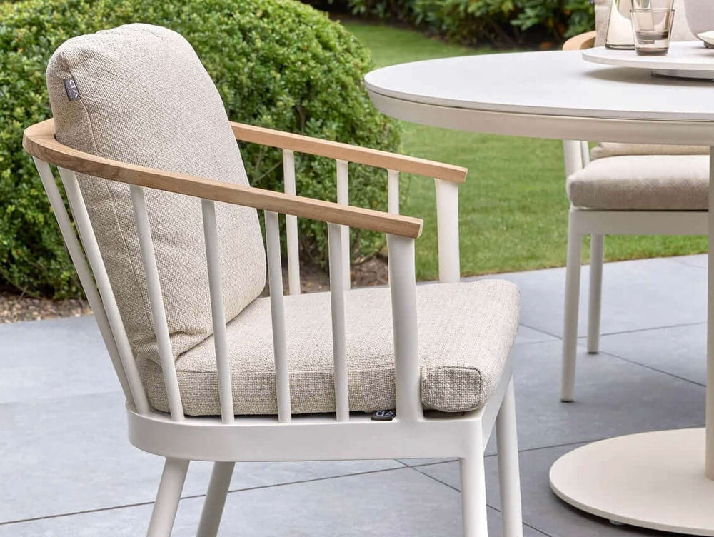 Apple Bee Condor dining tuinset 7-delig Oyster - Ø140cm