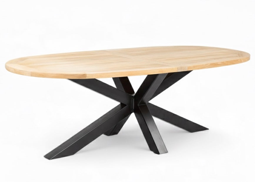 Apple Bee Condor Dining Tuinset 6 persoons - 240 cm Ovaal - Aluminium Onderstel