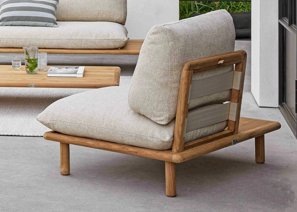 Apple Bee Sling Loungestoel Teak Rechts