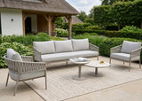 Belito Frank Aluminium Rope Loungeset Nr.1 - Taupe