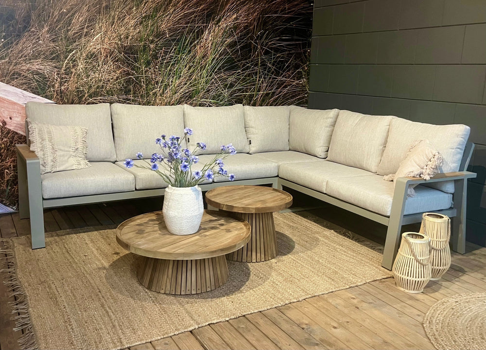 Aluminium Loungeset Hoekbank - Taupe Frame - 6 -delig - Belito Lotte