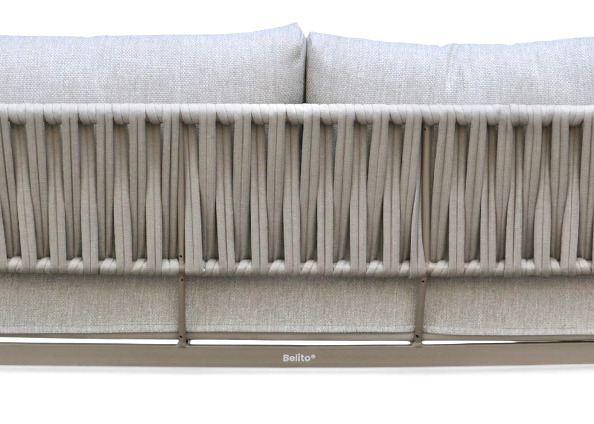 Belito Frank Aluminium Rope Loungebank 210 cm - Taupe