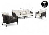 Belito® Ouddorp Loungeset - All-Weather - 3-delig- Nr.4