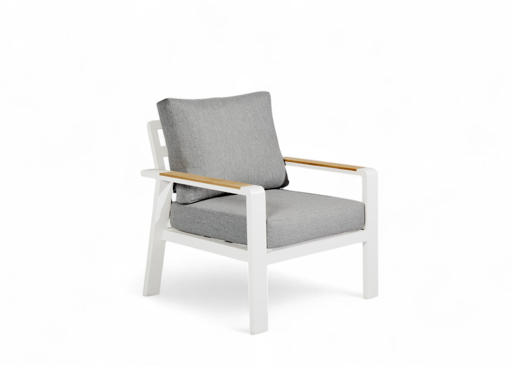 Aluminium Stoel-Bank Loungeset - Wit - Belito Birmingham