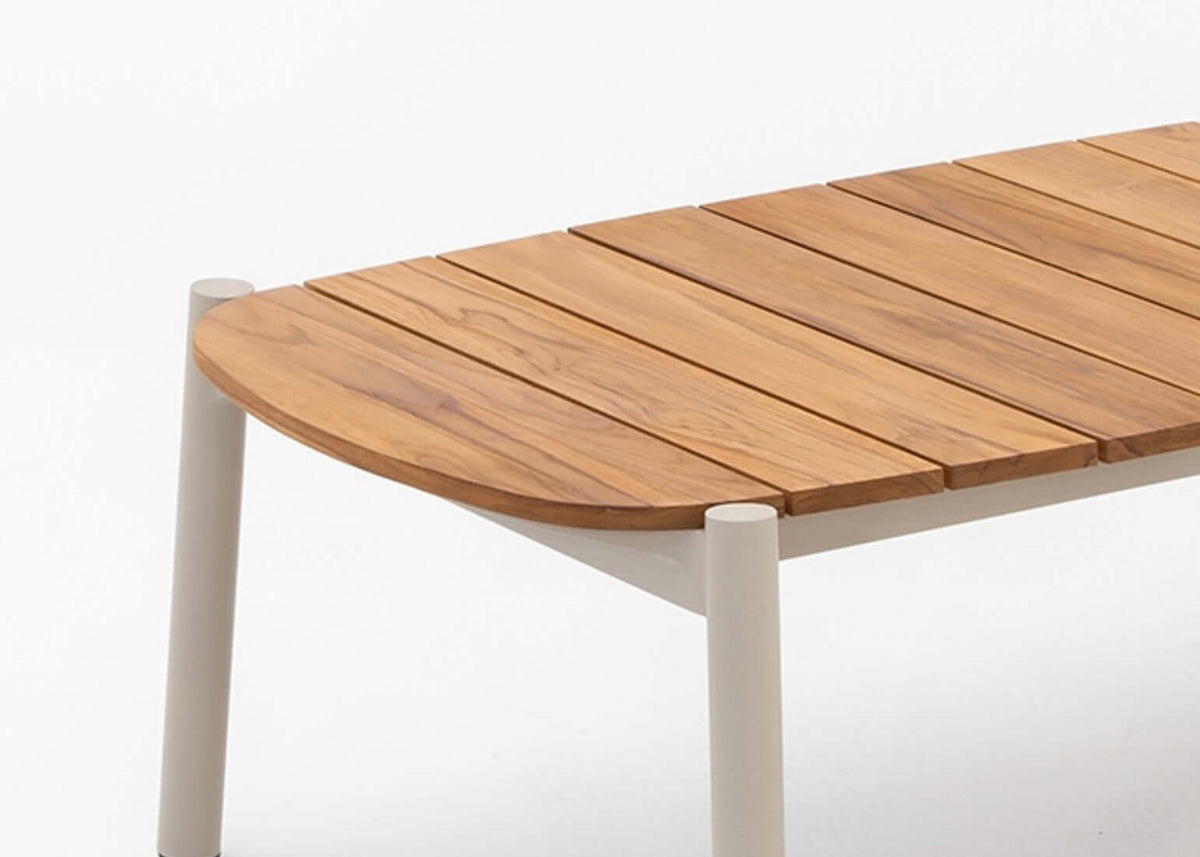 Belito Julia Loungeset 4-delig | 258 x 258 cm | Taupe Rope & Aluminium | Met Teak Koffietafel