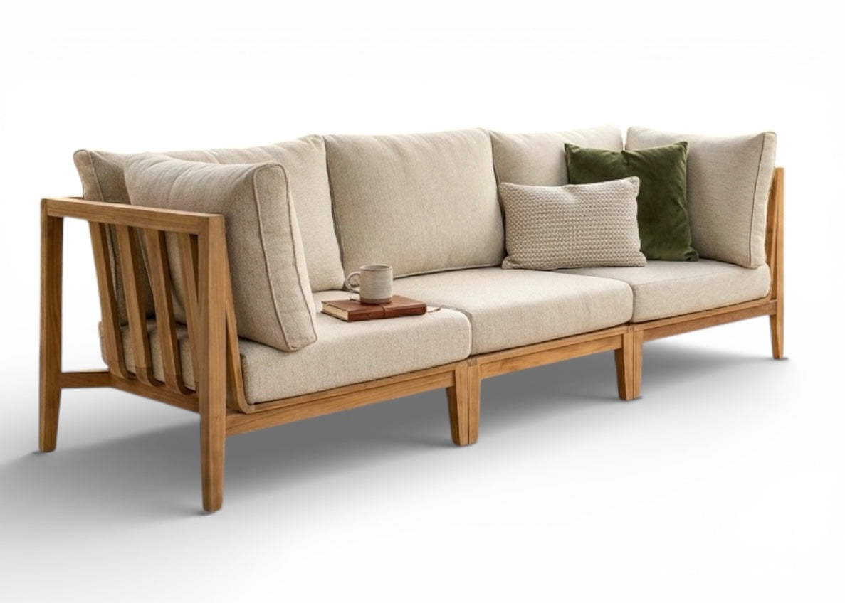 Belito Daan Loungebank | Teakhout | 246 cm | 3-delig