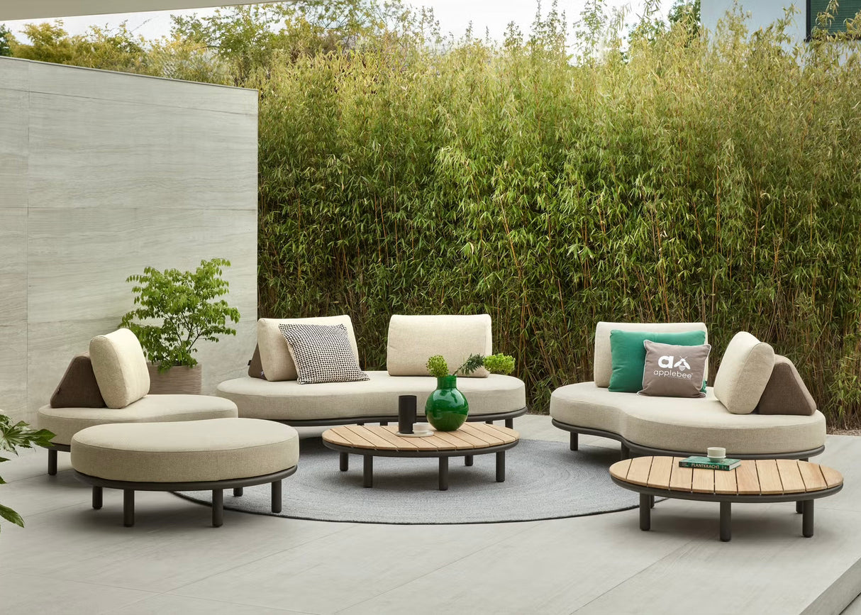 Apple Bee Moon Island Loungestoel | Bronze | Cotton Flower | BeeWett®