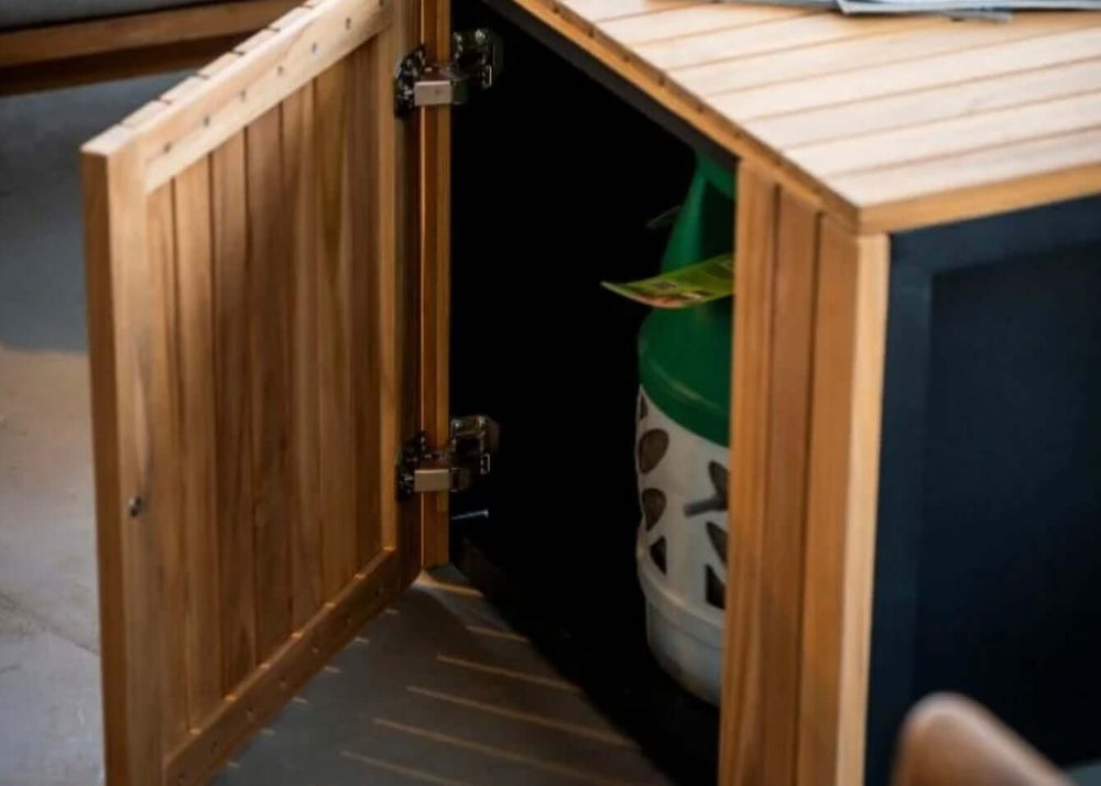 Easyfires Mida Vuurtafel 120 x 75 cm – Zwart - Inclusief Glasset en Beschermhoes