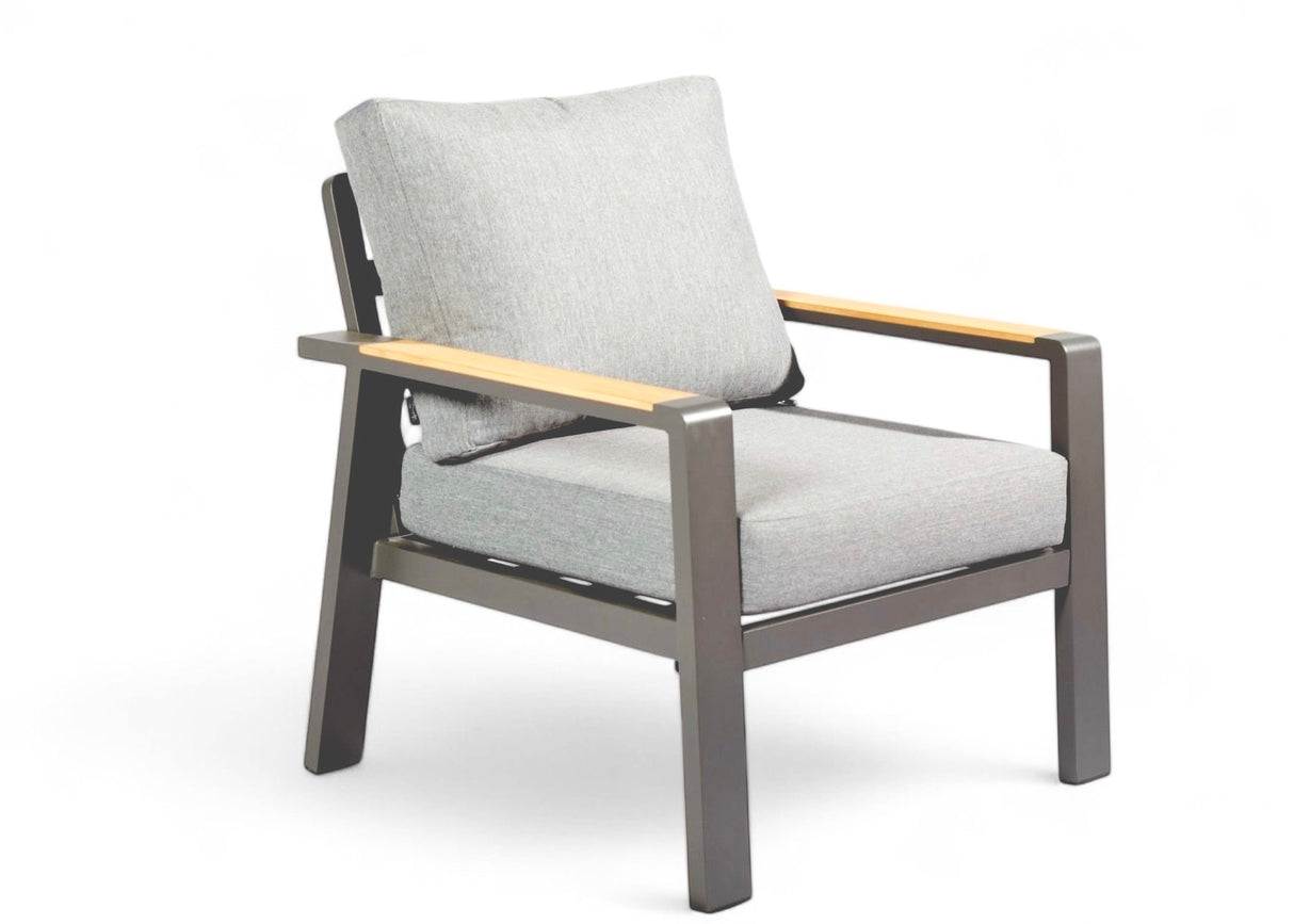 Belito Birmingham lounge tuinstoel aluminium antraciet