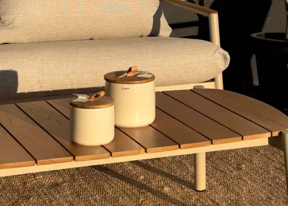 Aluminium Hoek Loungeset - Taupe Frame - Belito Julia - 5-delig