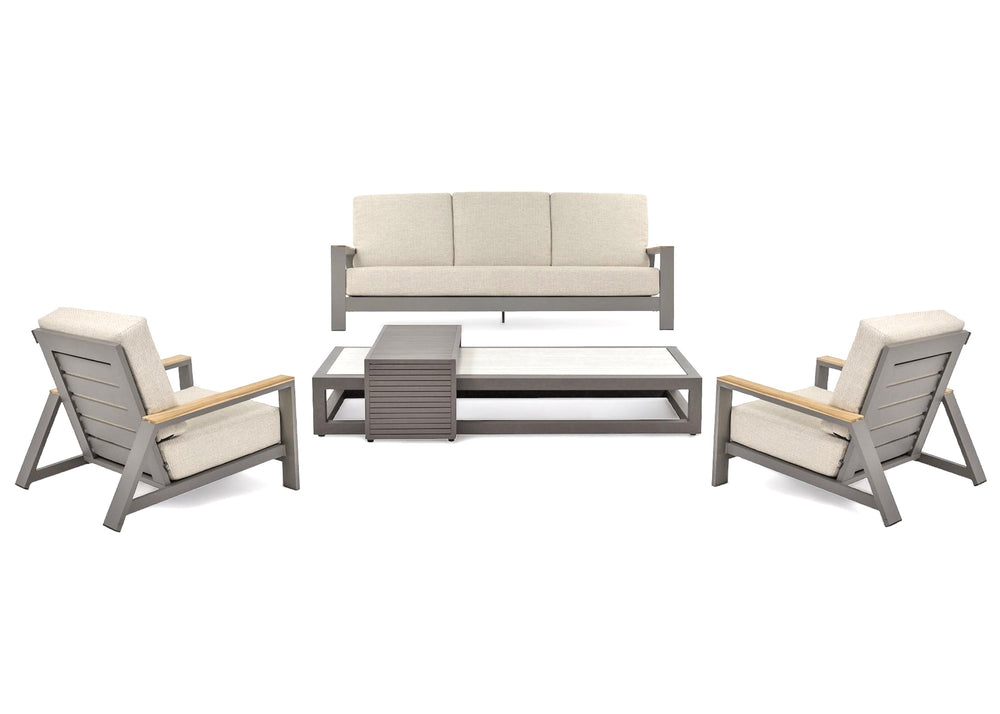 Apple Bee Spring Aluminium Taupe Loungeset Nr.1