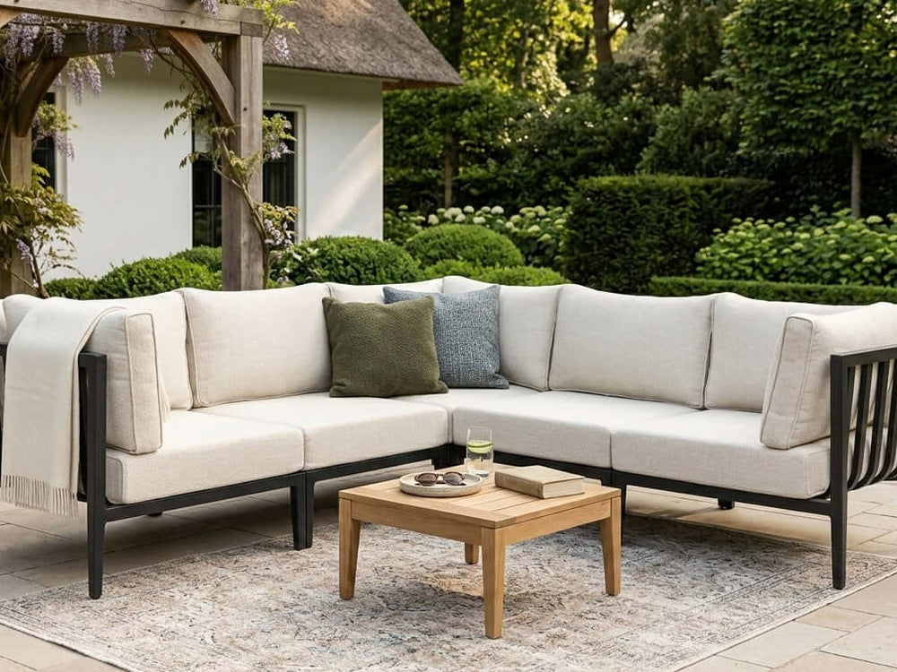 Belito Daan Hoek Loungeset | Aluminium | Carbon Black | 245x245 cm | Nr. 3