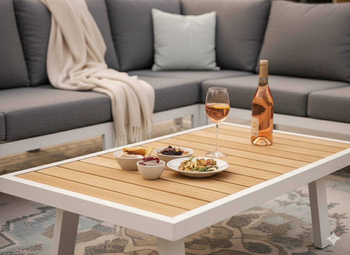 Belito Lotte Aluminium Loungeset 6-Persoons -  Wit Frame - showroommodel
