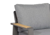 Aluminium - Antraciet - Belito Birmingham Tuinbank 153 cm