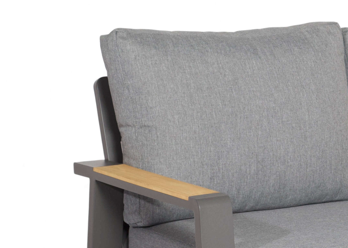 Aluminium - Antraciet - Belito Birmingham Tuinbank 211 cm