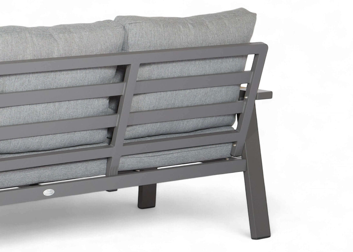 Aluminium - Antraciet - Belito Birmingham Tuinbank 153 cm