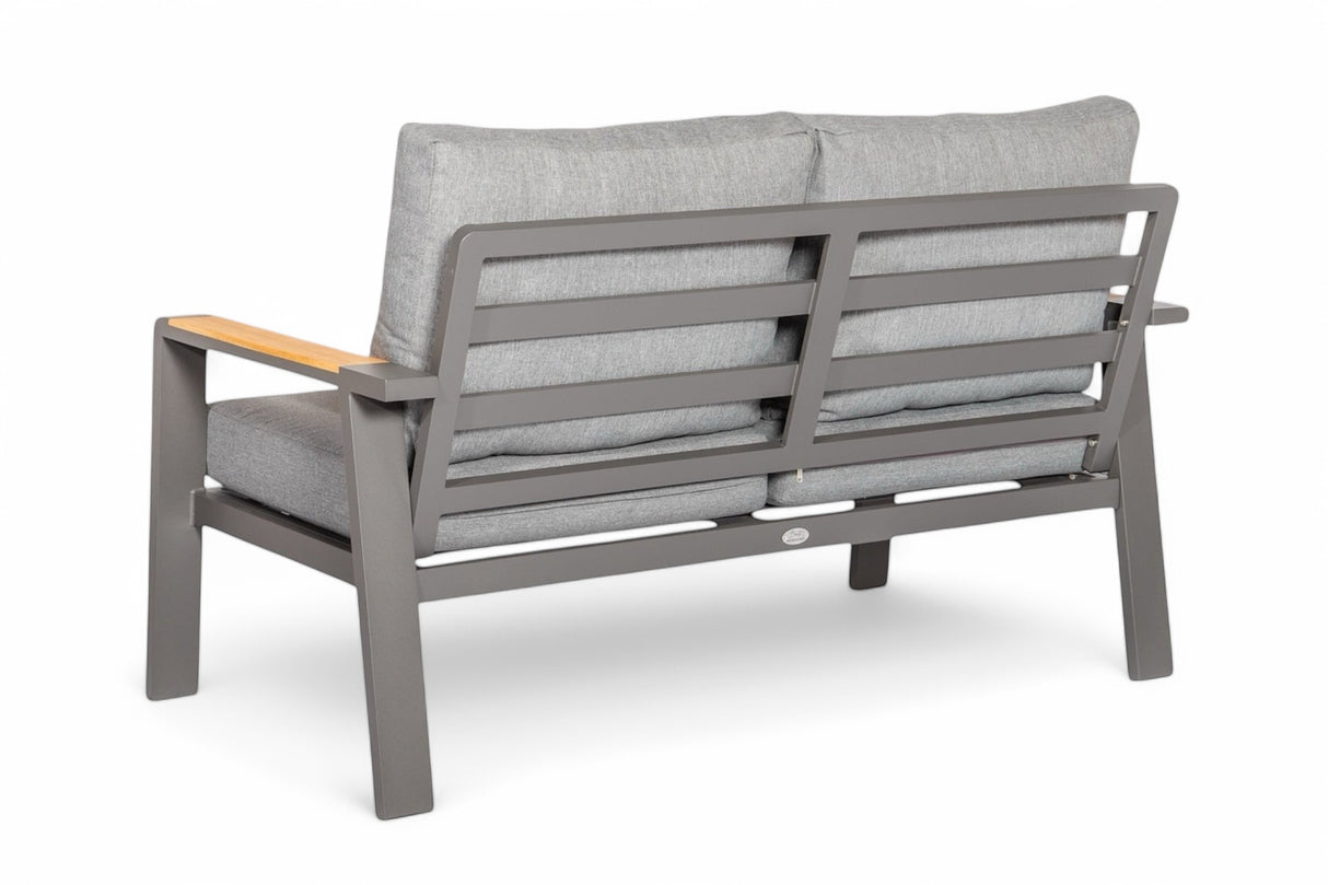 Aluminium - Antraciet - Belito Birmingham Tuinbank 153 cm