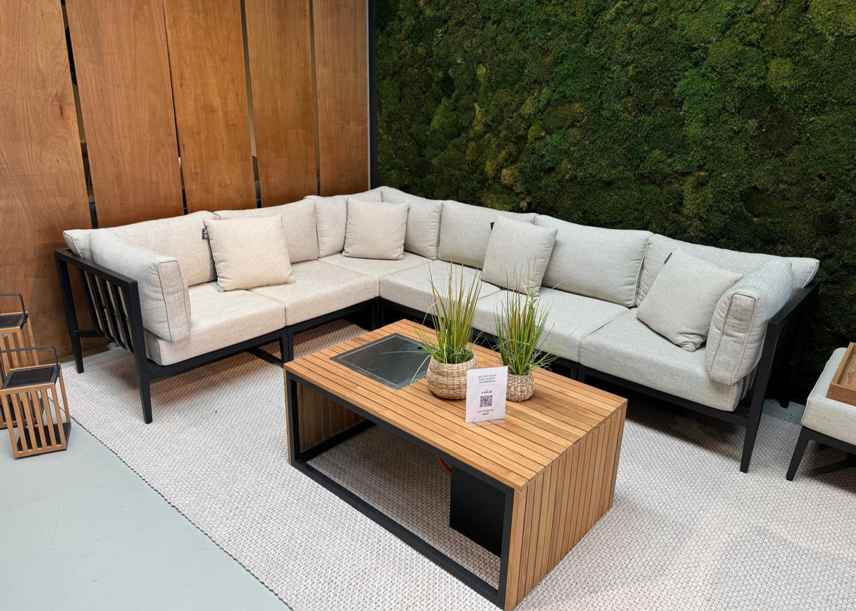 Belito Daan XL Loungeset | Aluminium | Carbon Black | 319x245 cm | Nr. 2 Rechts