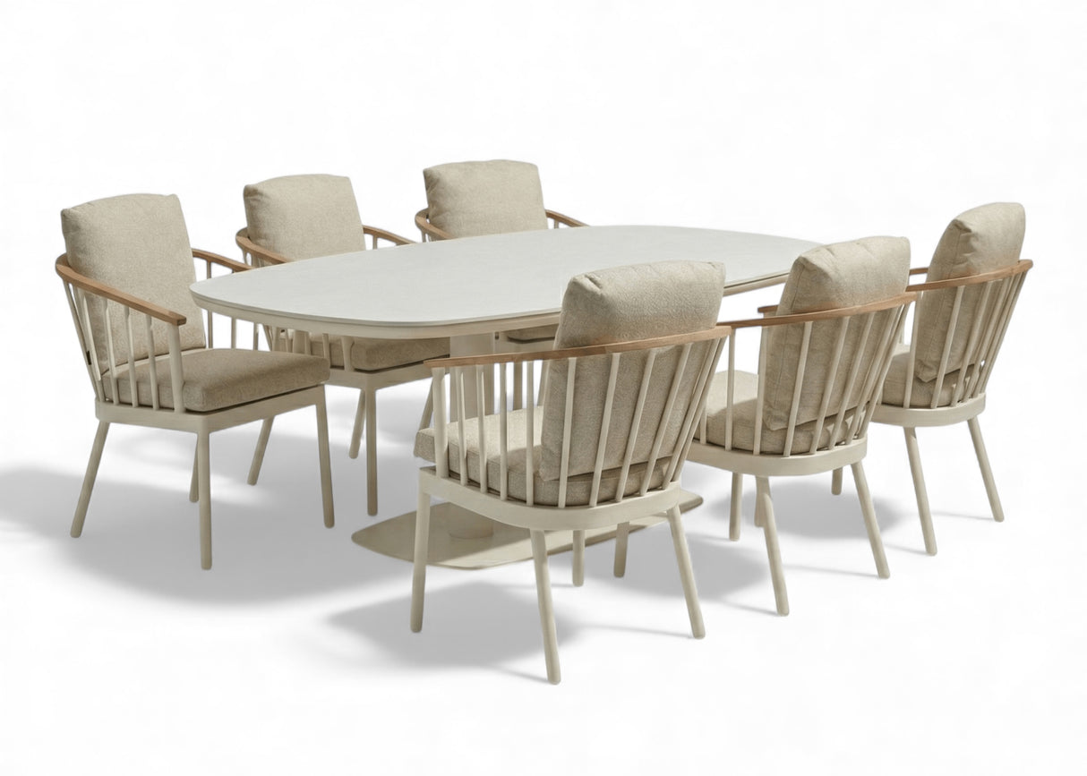 Apple Bee Condor/Melville Dining Tuinset 220 cm - 7 Delig