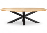 Belito Mees Teakhouten ovale tuintafel 200x110cm