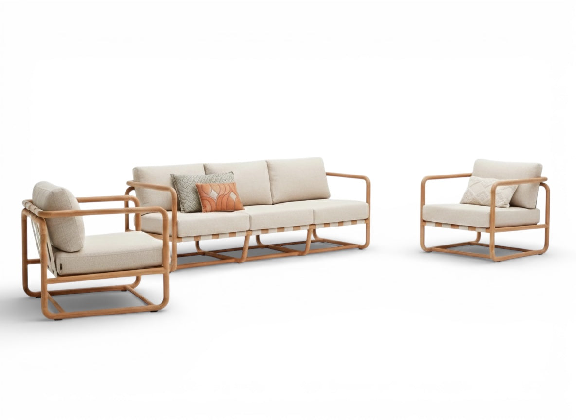 Apple Bee Dolce stoel-bank loungeset 3-delig 2.0 - 5 Persoons