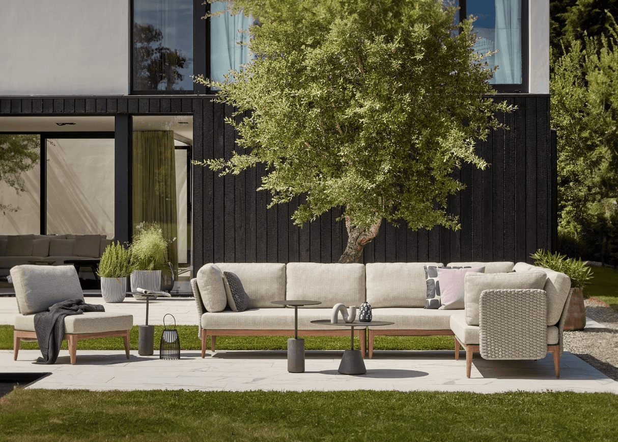 Apple Bee Lisa Teak 2-zits Element Rechts – 140x81 cm – Natural Oak