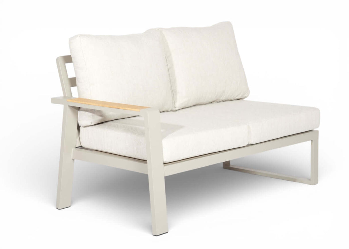 Belito Lotte Loungeset Hoekbank Nr. 8 | Taupe Aluminium | 220 x 220 cm | 5-persoons