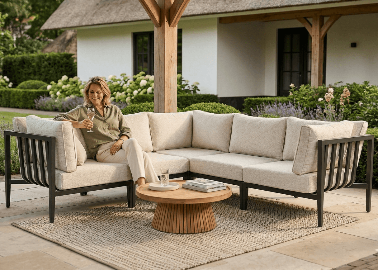 Belito Daan Hoek Loungeset | Alu | 245x245 cm | Nr. 10 incl. Koffietafel