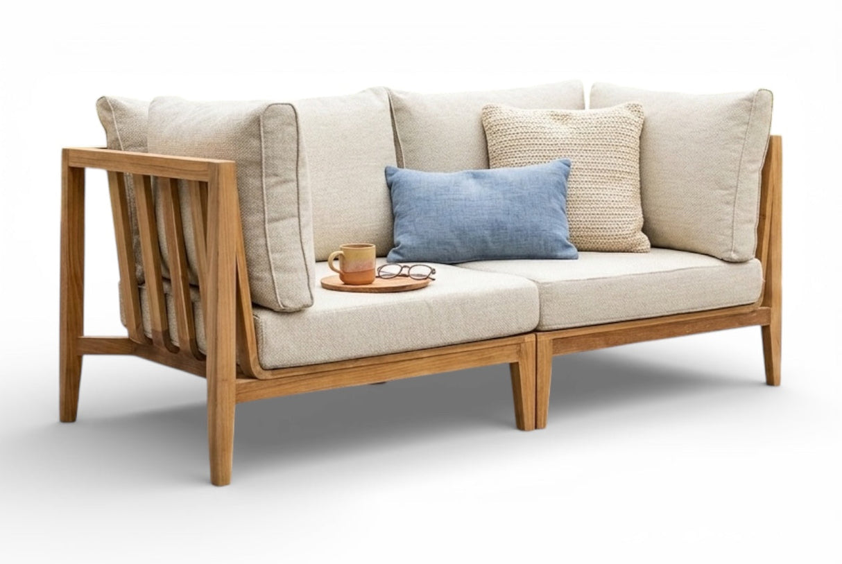 Belito Daan Loungebank | Teakhout | 170 cm | 2-delig