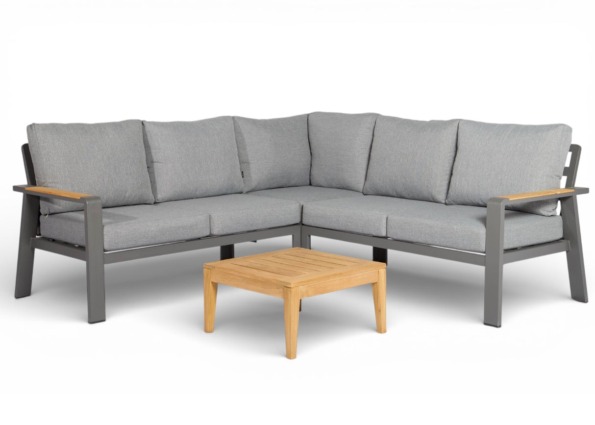 Belito Lotte Loungeset Hoekbank Nr. 13 | Antraciet Aluminium | 220 x 220 cm | 5-persoons