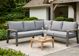 Belito Lotte Loungeset Hoekbank Nr. 13 | Antraciet Aluminium | 220 x 220 cm | 5-persoons