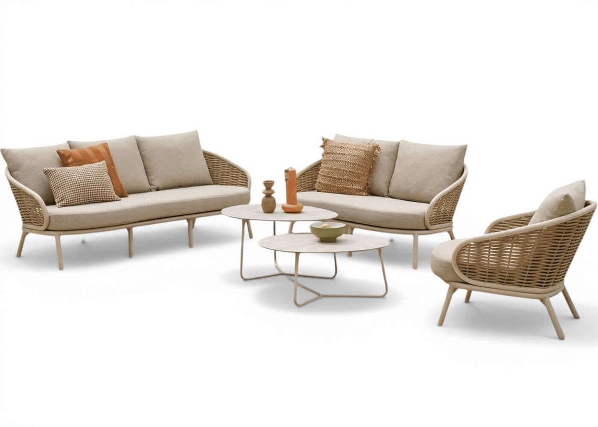 Apple Bee Pine Key Loungeset 5-delig Nr. 3 - Oyster