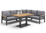 Belito Lotte Loungeset Hoekbank Nr. 10 | Antraciet Aluminium | 288 x 220 cm | 6-persoons
