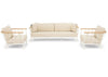 Apple Bee Condor loungeset 3-delig Nr. 2 Oyster
