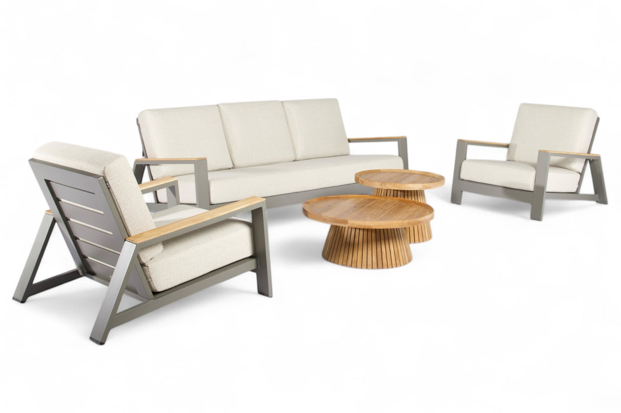 Apple Bee Spring Aluminium Taupe Loungeset Nr.18
