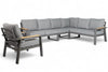 Aluminium-Lounge-Set-Ecksofa – Anthrazitfarbener Rahmen – 6 Personen – Belito Lotte