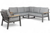 Aluminium Loungeset Hoekbank - Antraciet Frame - Belito Lotte - Incl stoel