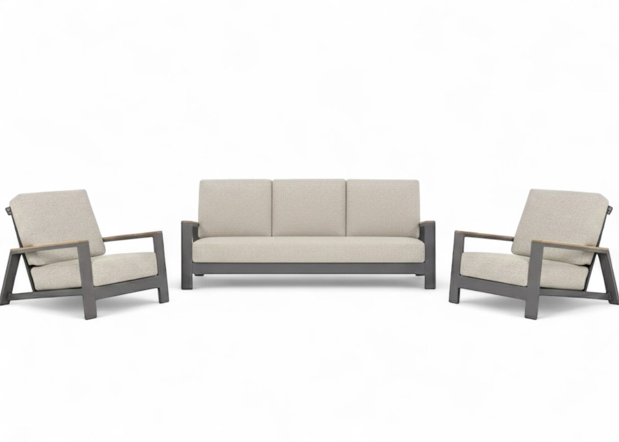 Apple Bee Spring Aluminium Taupe Loungeset Nr.7