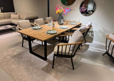 Apple Bee Condor Dining Tuinset 240cm 7-delig Teakhout Aluminium - Showroommodel