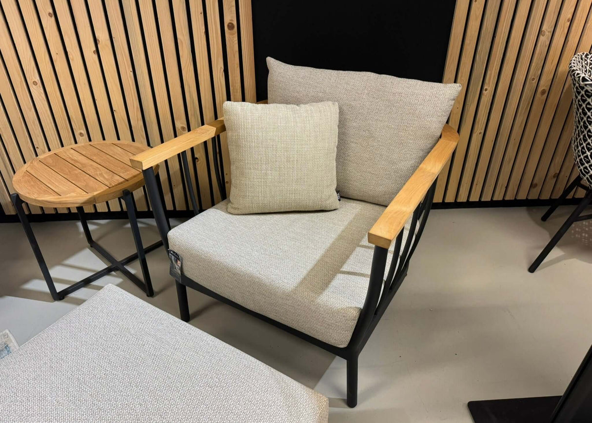 Apple Bee Condor Lounge Tuinstoel - Zwart - Showroommodel