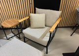 Apple Bee Condor Lounge Tuinstoel - Zwart - Showroommodel