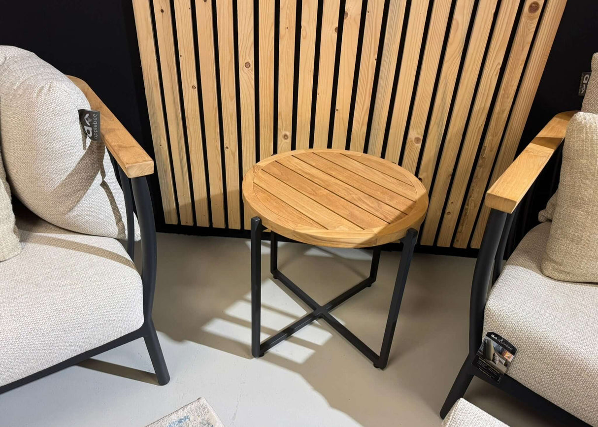 Apple Bee Condor Lounge Koffietafel Teakhout Ø 54 cm - Showroommodel