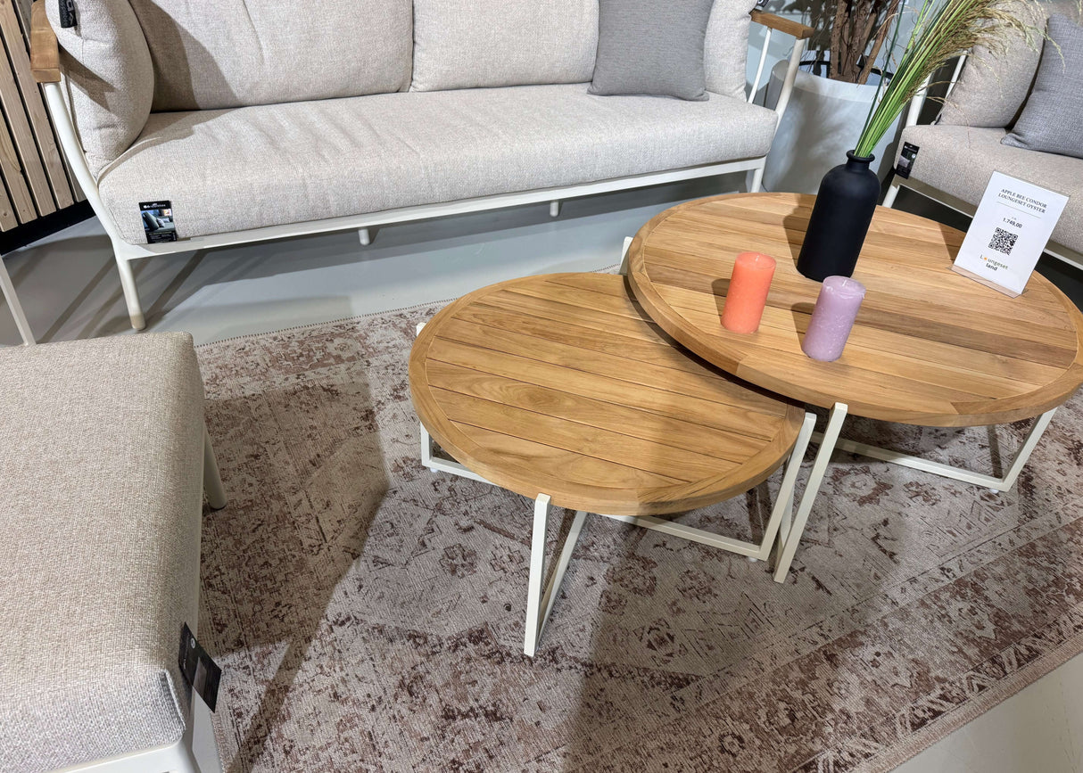 Apple Bee Condor Oyster Lounge Koffietafel Ø 74 cm - Showroommodel