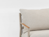 Belito Julia Loungebank 198 cm | Taupe | Aluminium & Rope | 3-4 Personen