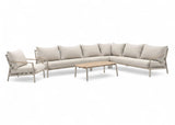 Aluminium Hoek Loungeset - Taupe Frame - Belito Julia - 5-delig + Stoel