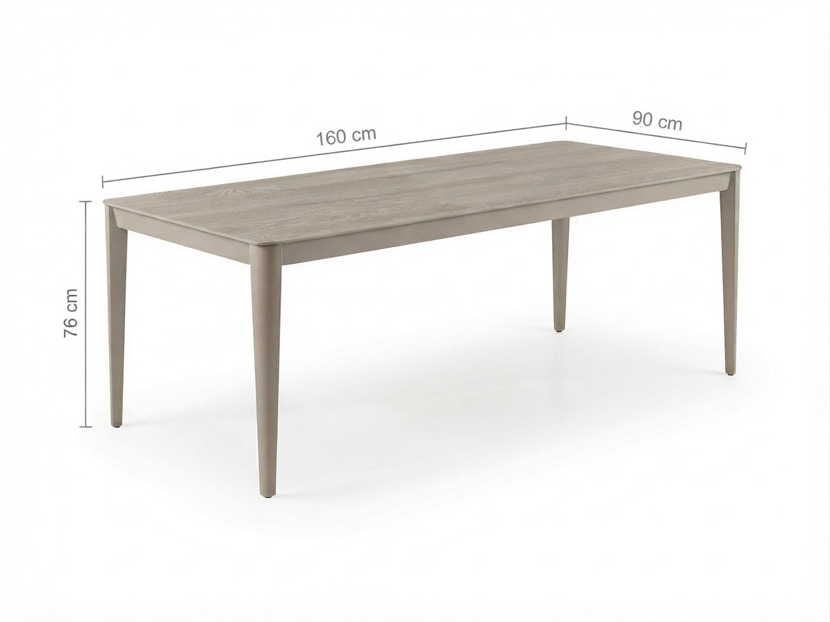 Belito Julia Tuintafel | Sintered Stone Taupe | 160 x 90 cm | 4-6 Personen