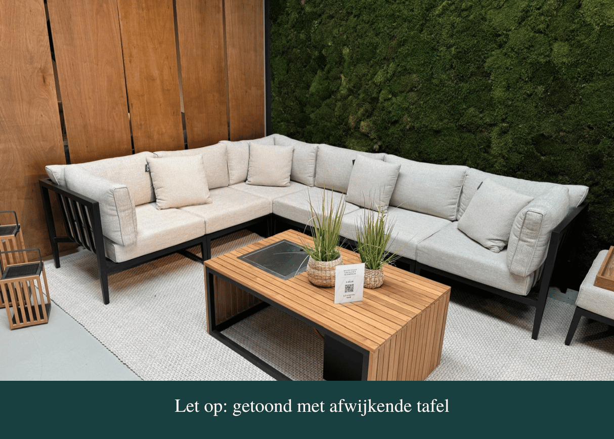 Belito Daan XL Loungeset | Aluminium | 319x245 cm | Nr. 1 Links incl. Tafels
